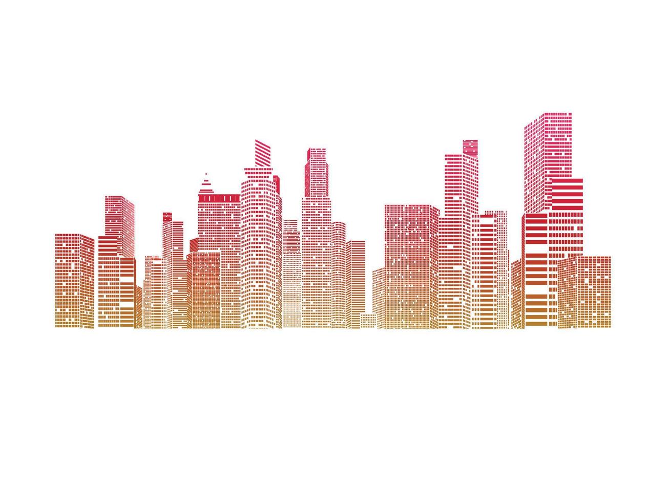 fondo de la ciudad edificios y estructuras ciudad vista urbana vector