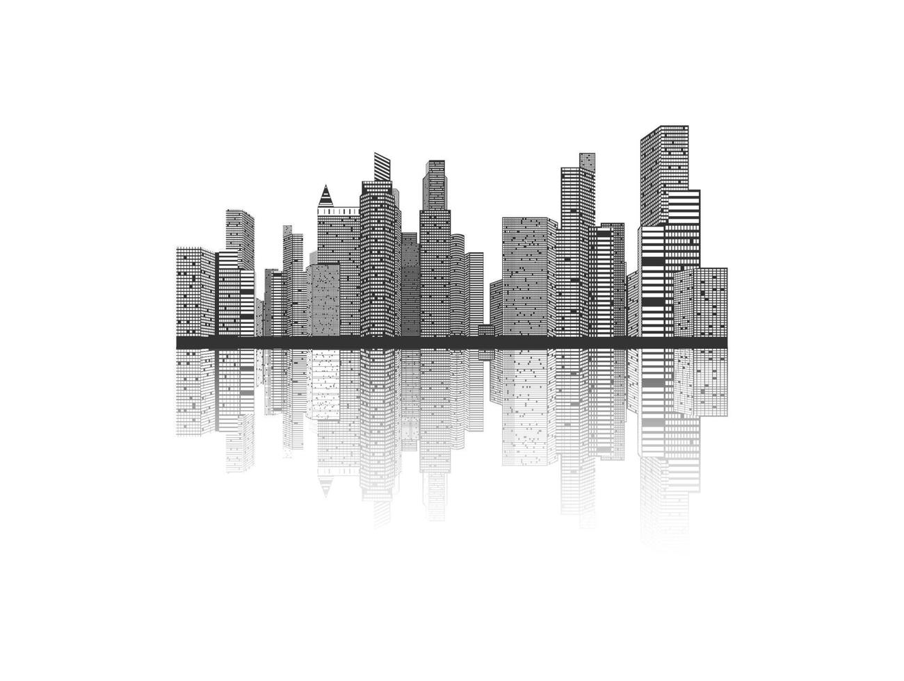 city background Buildings and structures  City urban view vector