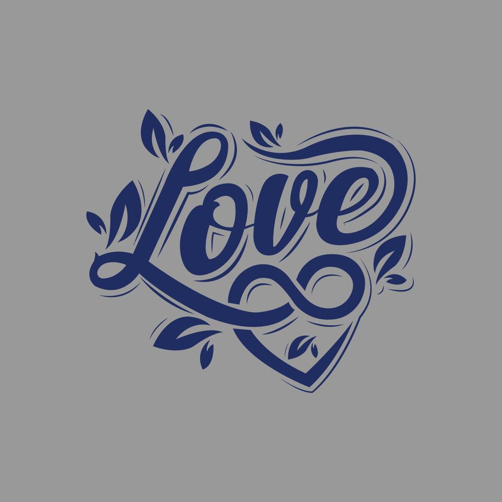 Love Typhography Design vector