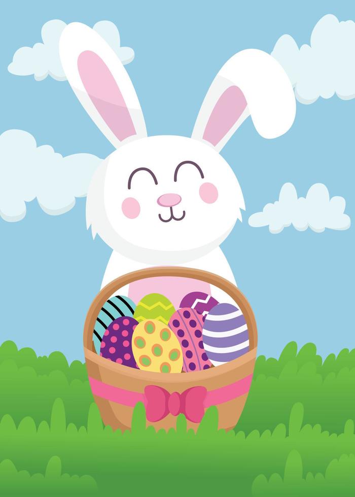 happy easter day background design vector