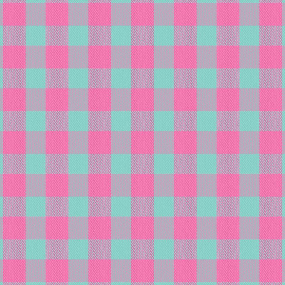Tartan plaid pattern with texture and retro color. vector