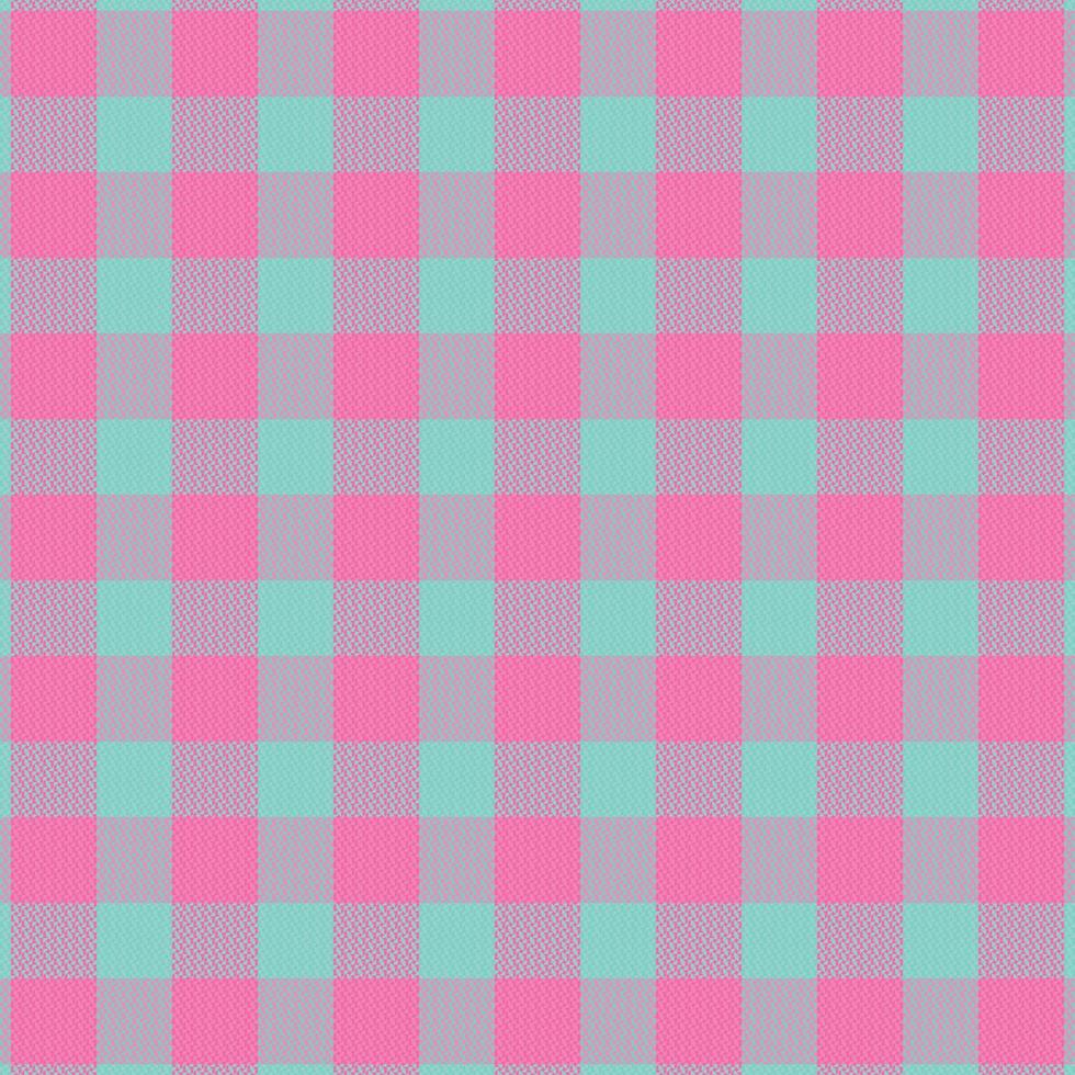 Tartan plaid pattern with texture and retro color. vector