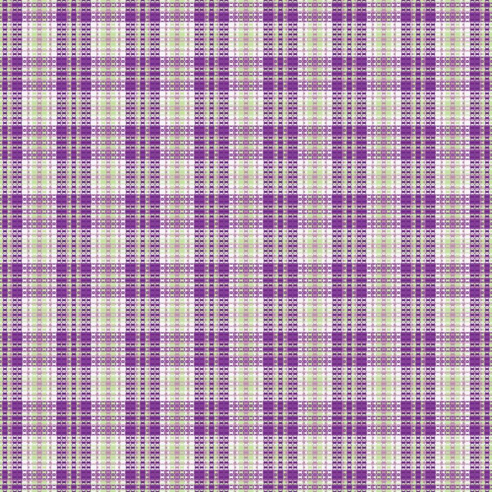Tartan plaid pattern with texture and retro color. vector
