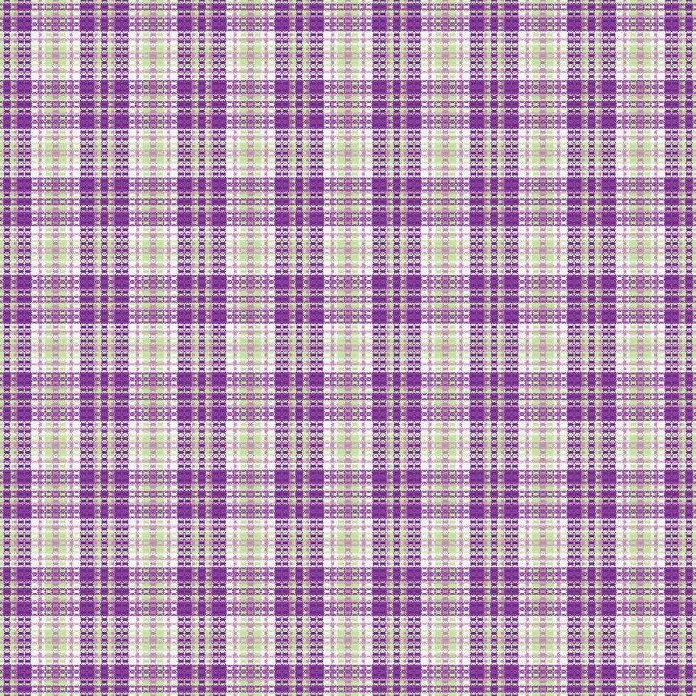 Tartan plaid pattern with texture and retro color. vector