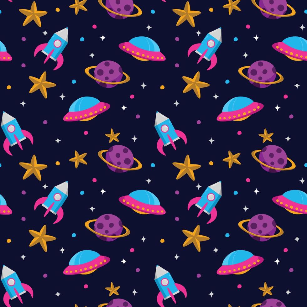 Hand drawn childrens day seamless pattern. vector