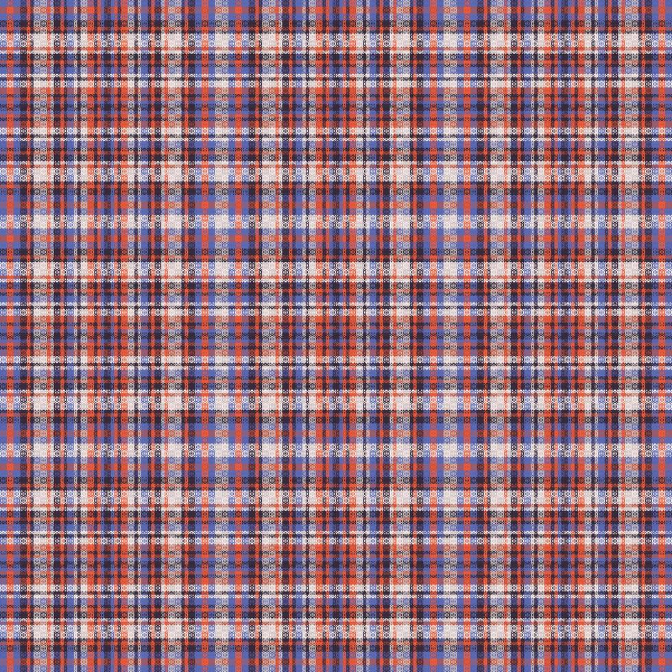 Tartan plaid pattern with texture and retro color. vector