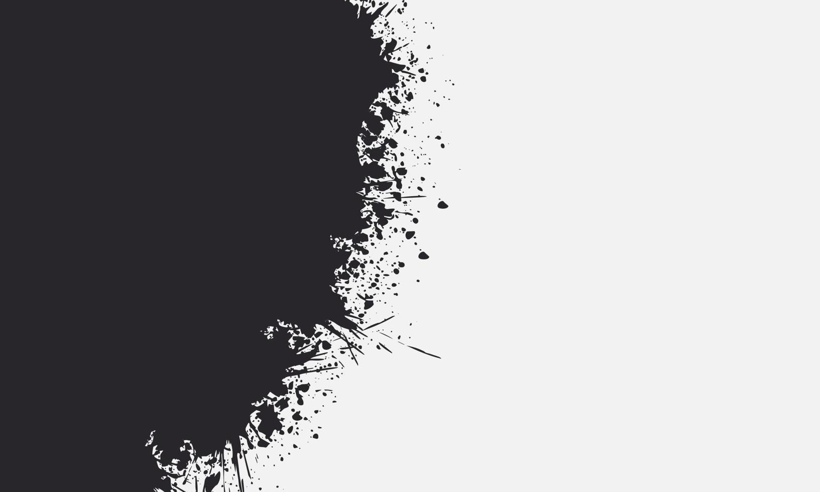 Abstract dark paint splatter grunge background. vector