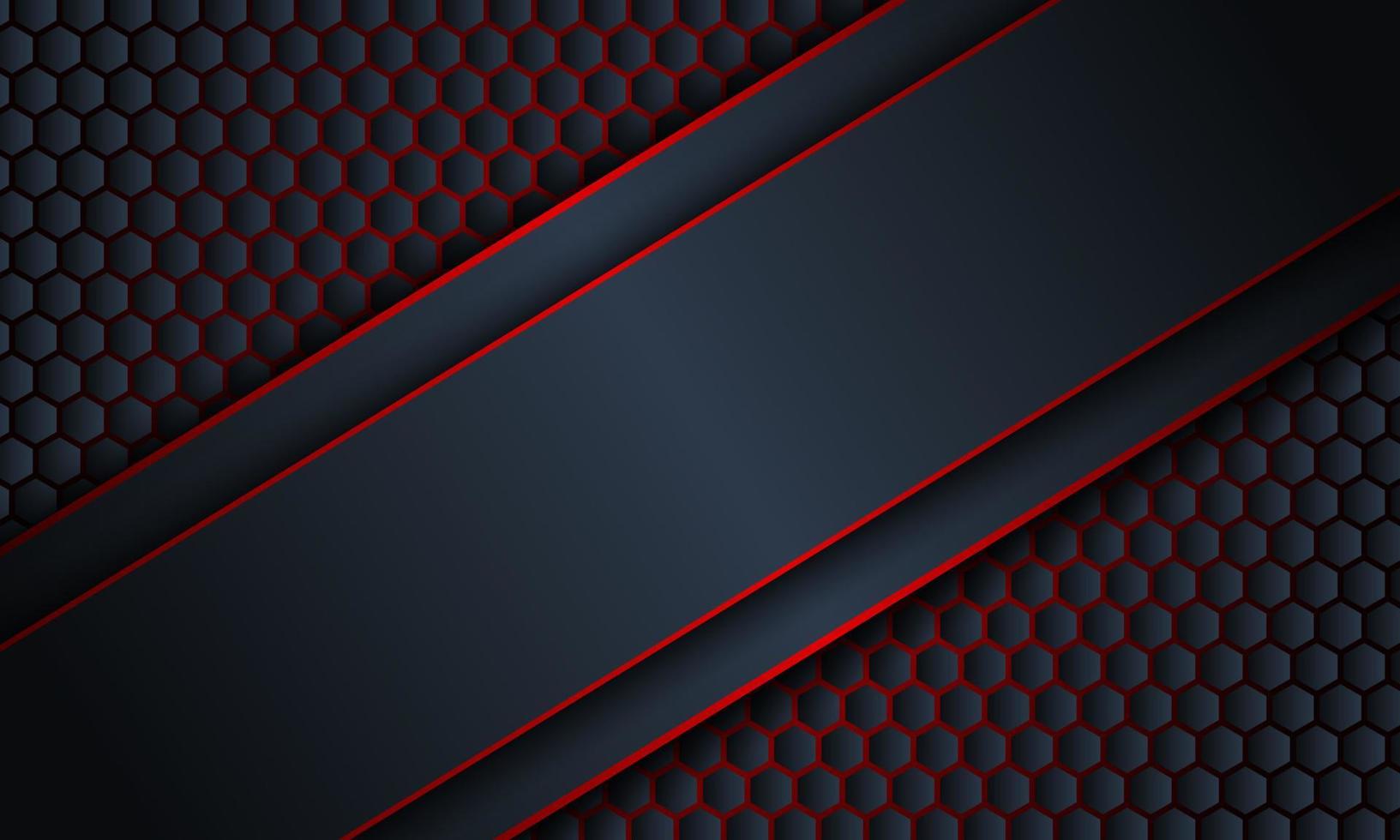 Abstract diagonal dark navy stripe with red lines background. vector