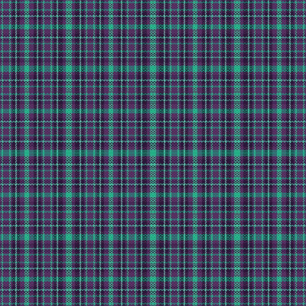 Tartan plaid pattern with texture and retro color. vector