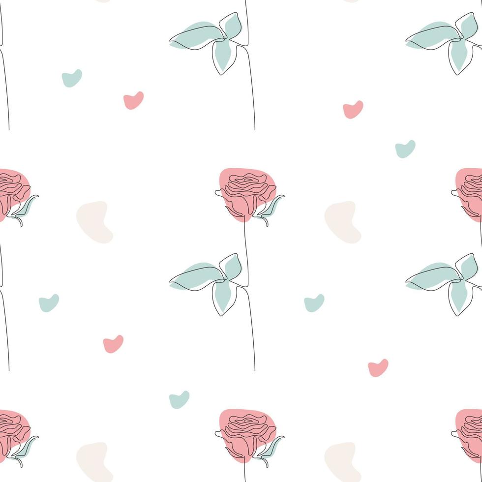 Floral seamless pattern vector