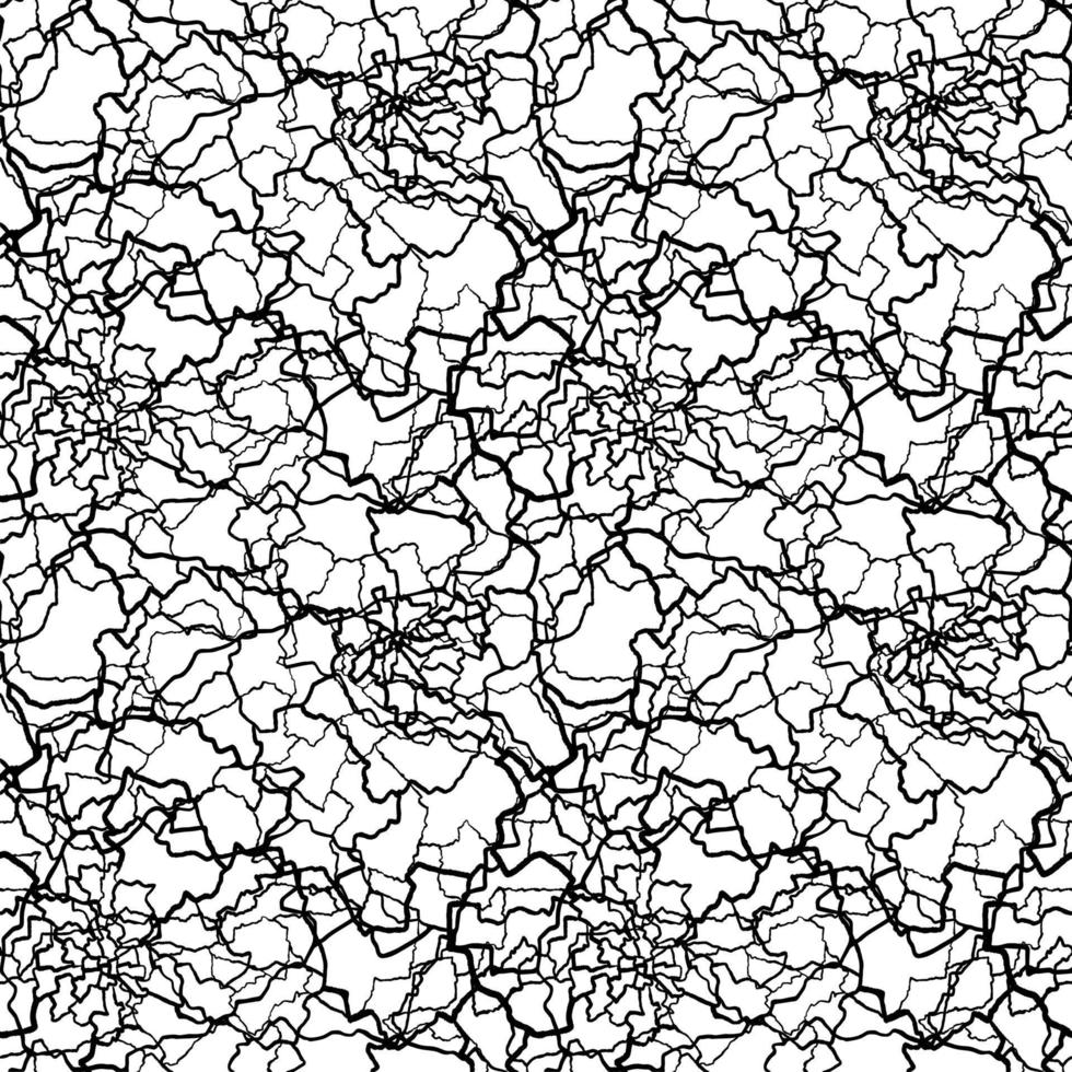 kintsugi art seamless pattern of splinters and different shards fragments with thin lines vector
