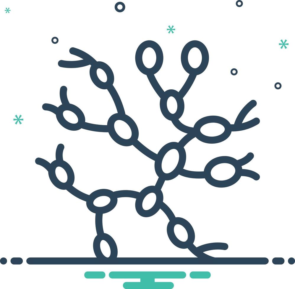 Mix icon for lymph nodes vector