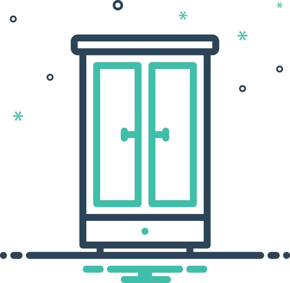 Mix icon for wardrobe vector