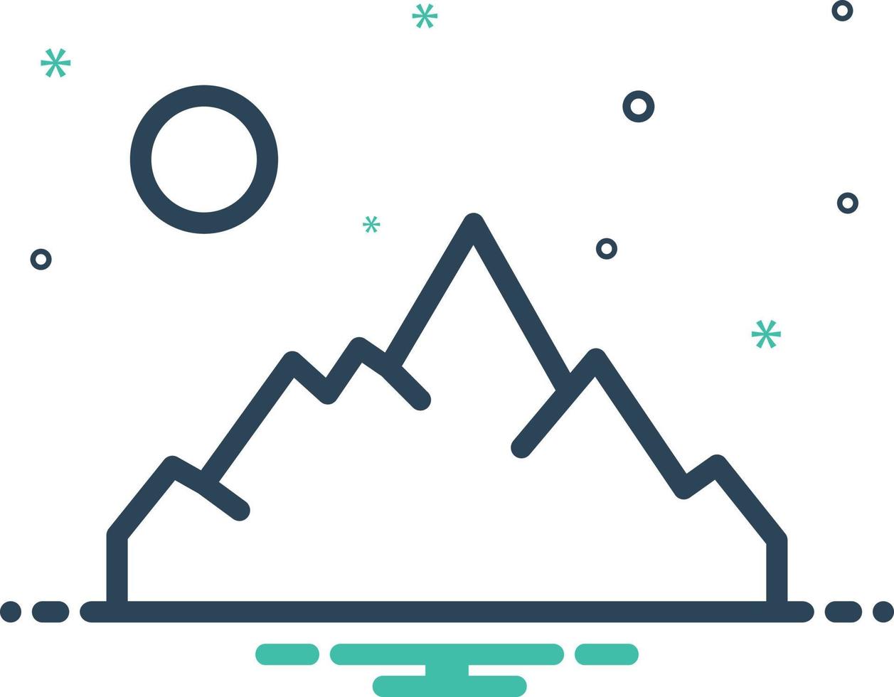 Mix icon for mountain 6945099 Vector Art at Vecteezy