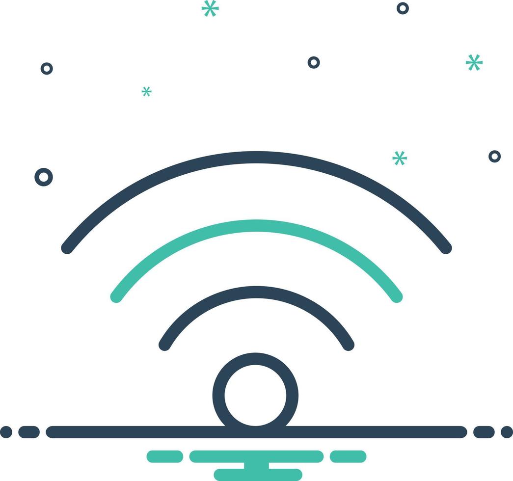 Mix icon for wifi hotspot vector