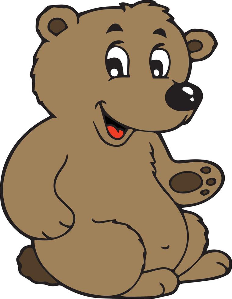 Vector smiling bear 6945335 Vector Art at Vecteezy