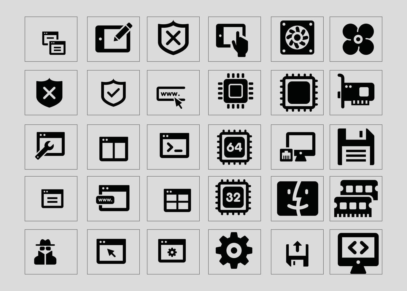 Simple Set of Setup and Settings Related Vector Line Icons. Collection of simple linear web icons such Installation, Settings, Options, Download, Update, Gears and others and others Tech Support.