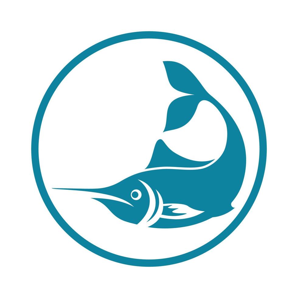 Fish logo template vector