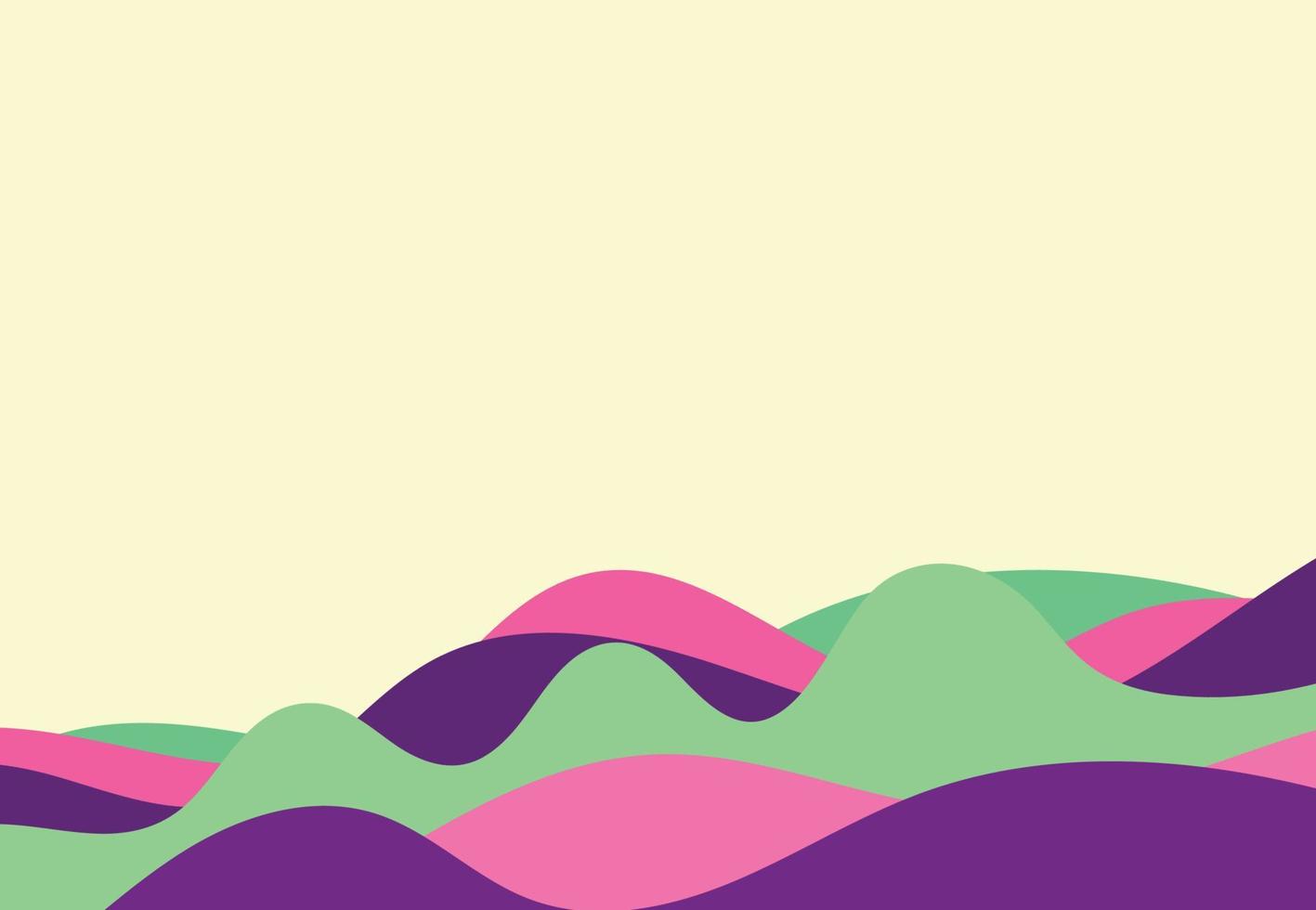 Simple wavy banner design for business with Pattern in multicolor. Vector illustration