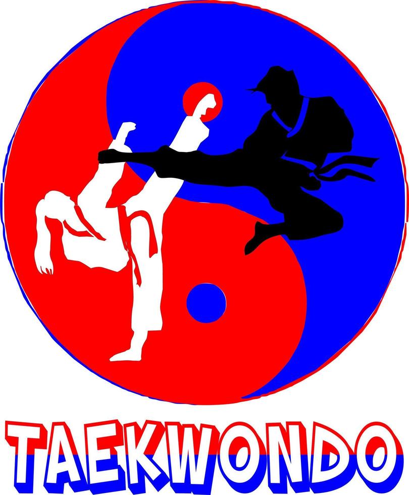 vector de logotipo de taekwondo