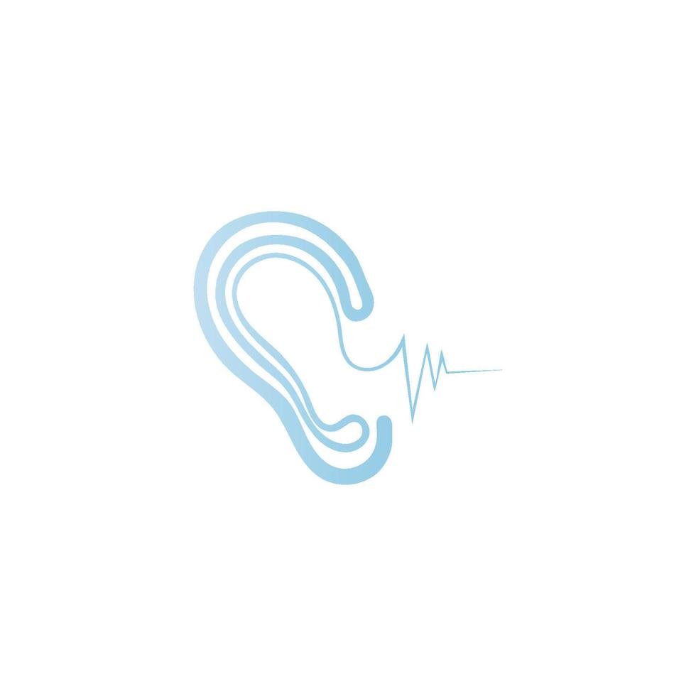 Hearing Logo Template vector