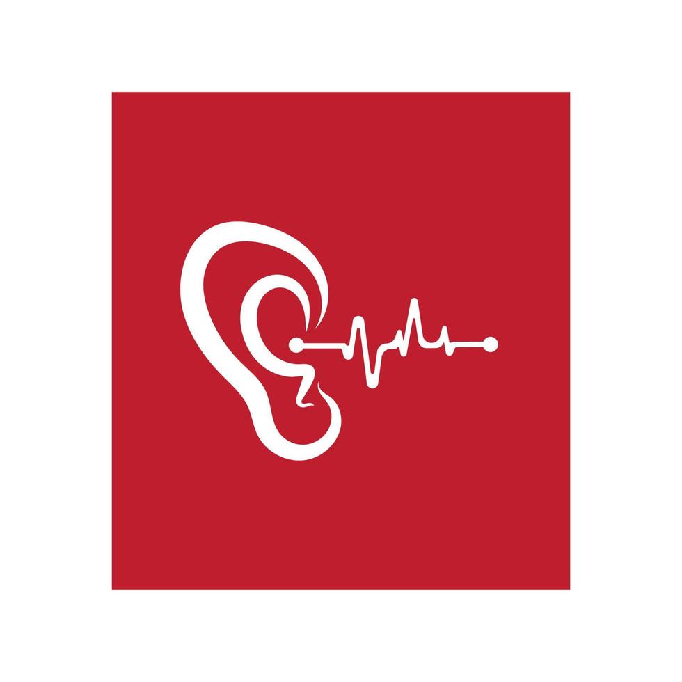 Hearing Logo Template vector