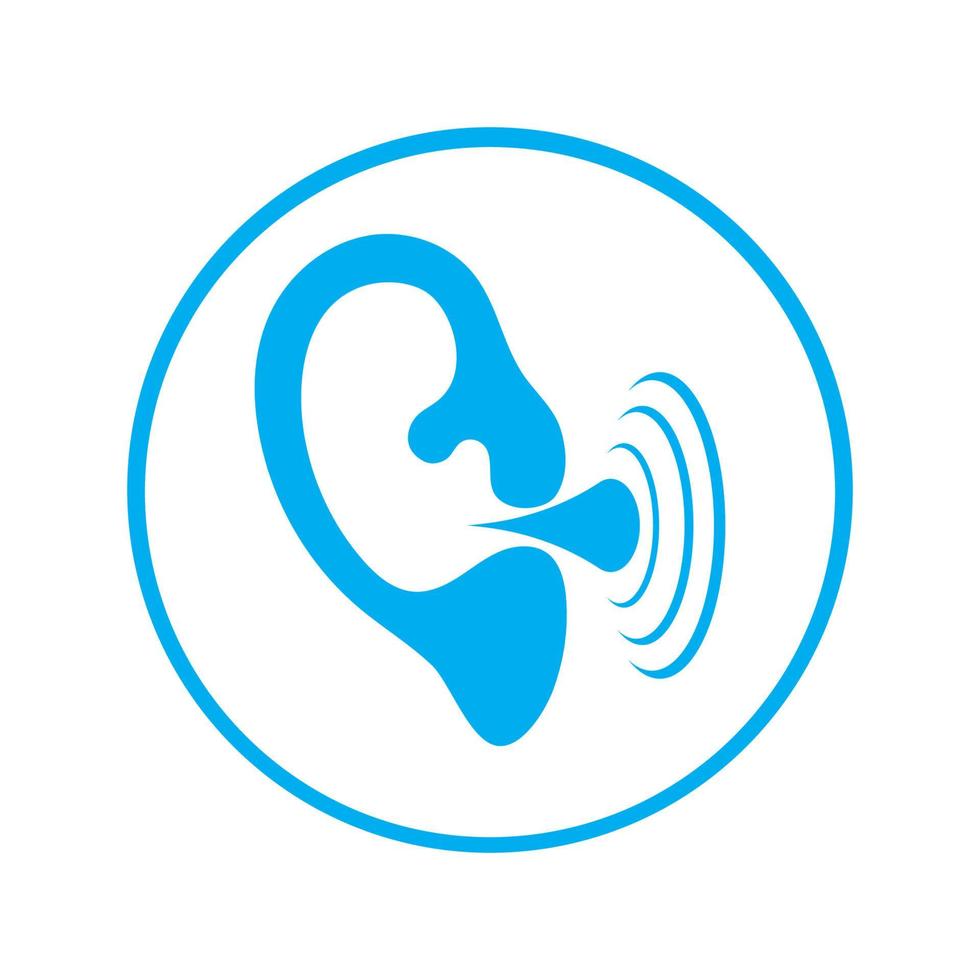 Hearing Logo Template vector