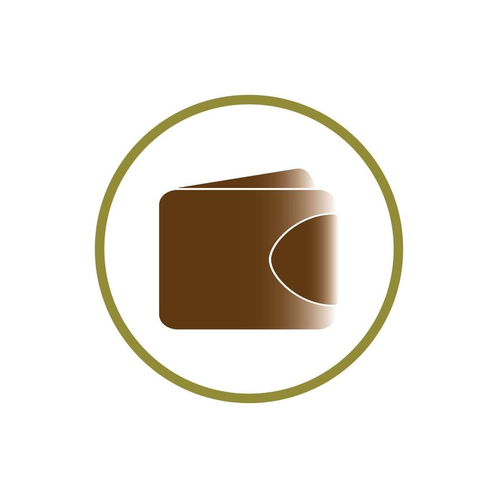 wallet logo design icon vector