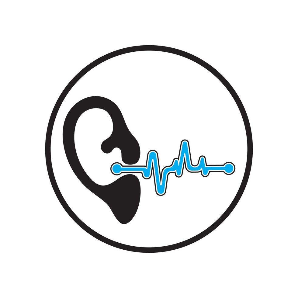 Hearing Logo Template vector