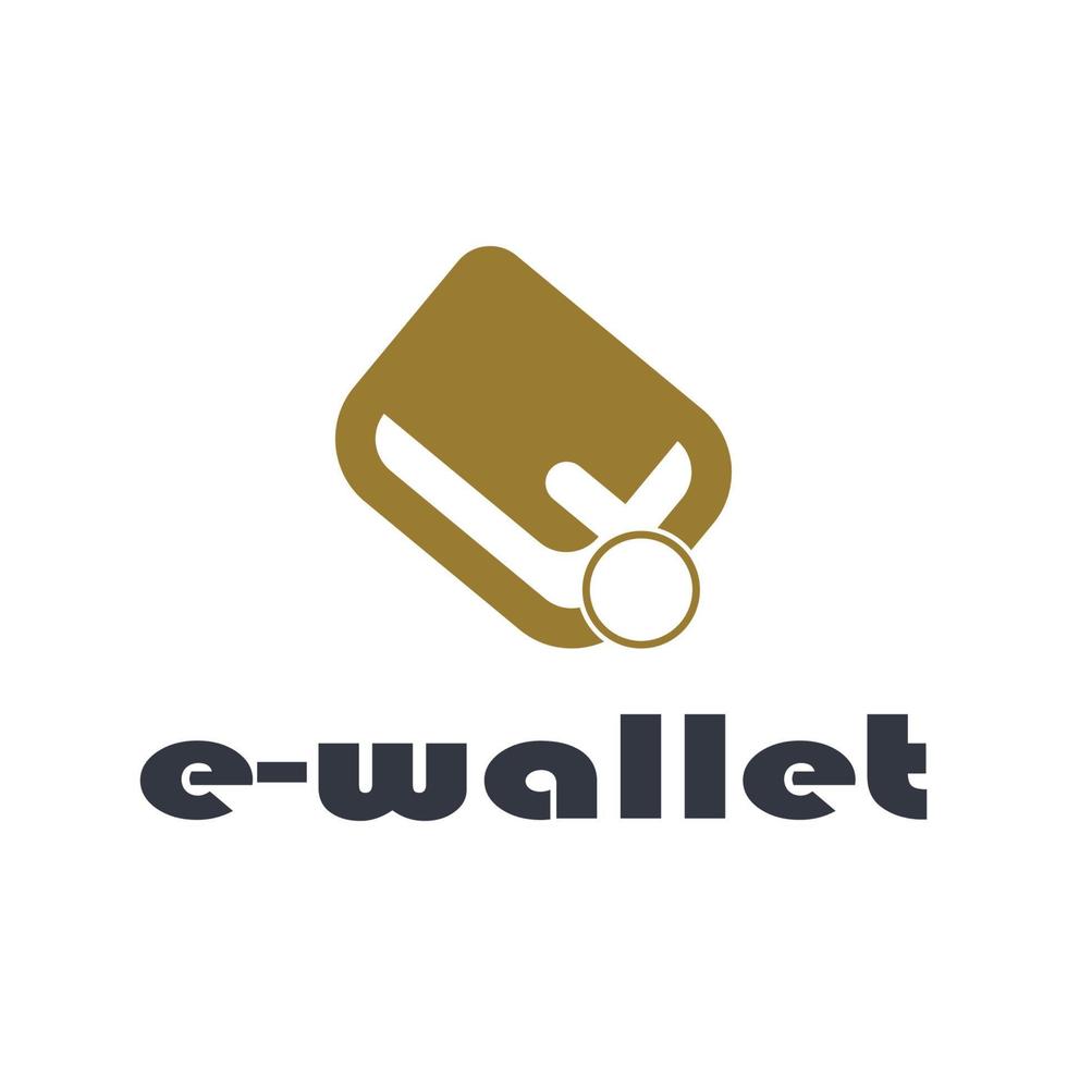 wallet logo design icon vector