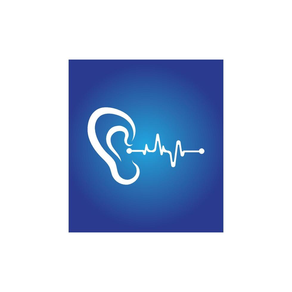 Hearing Logo Template vector