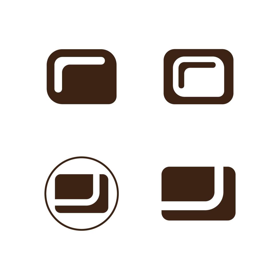 wallet logo design icon vector