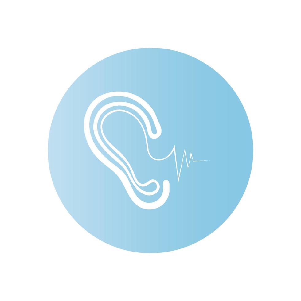 Hearing Logo Template vector