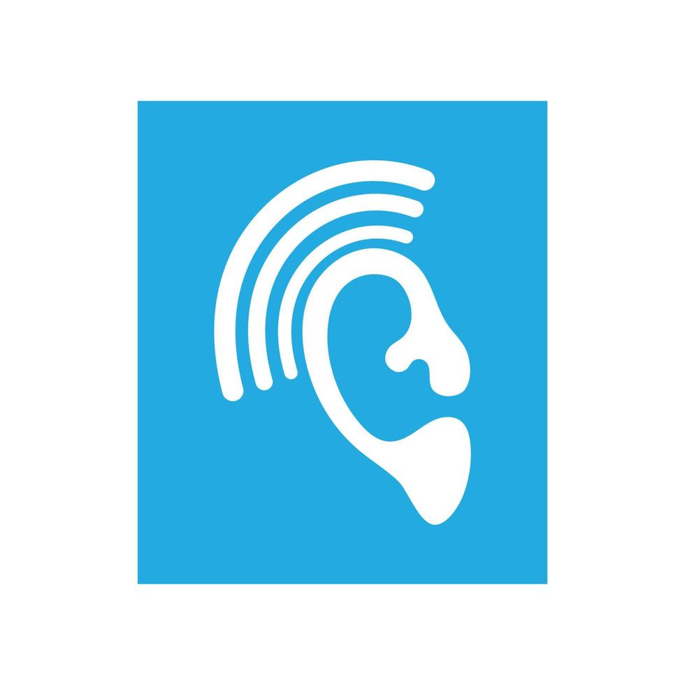 Hearing Logo Template vector