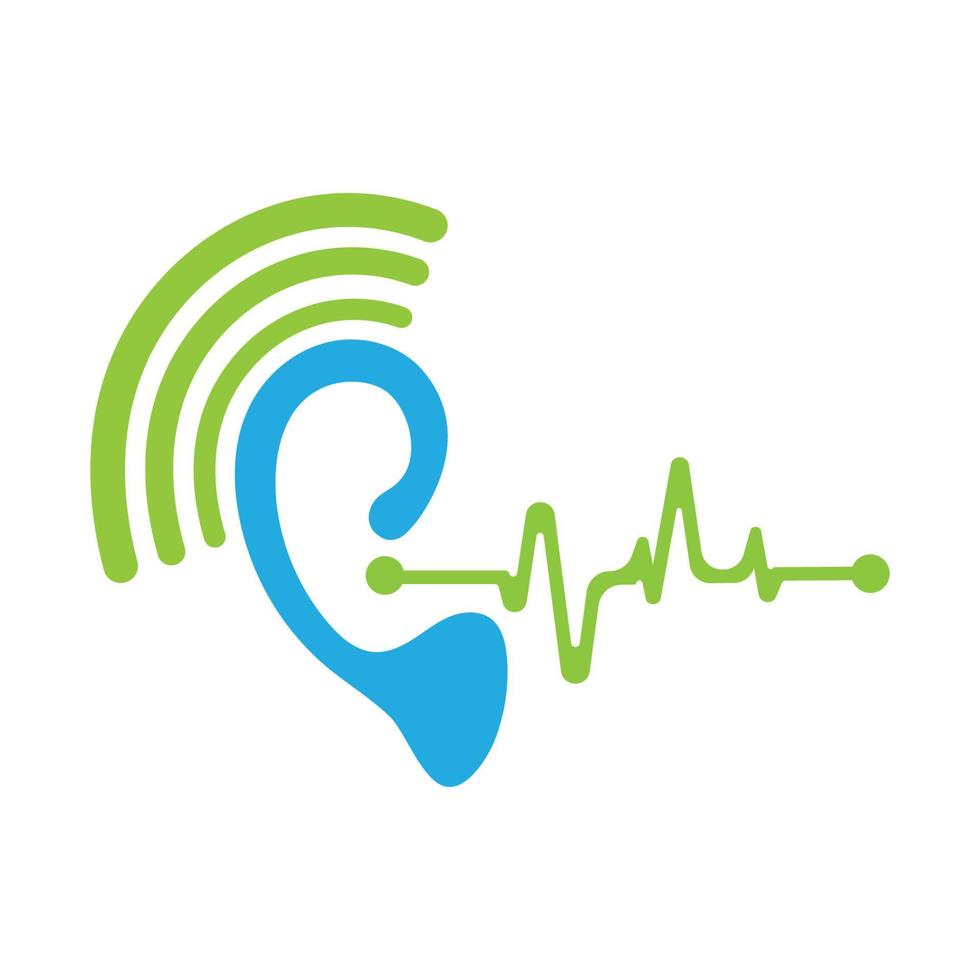 Hearing Logo Template vector