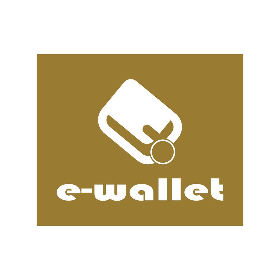 wallet logo design icon vector