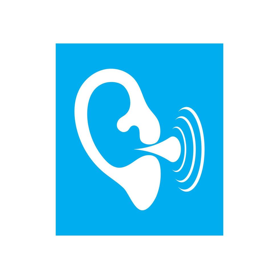 Hearing Logo Template vector
