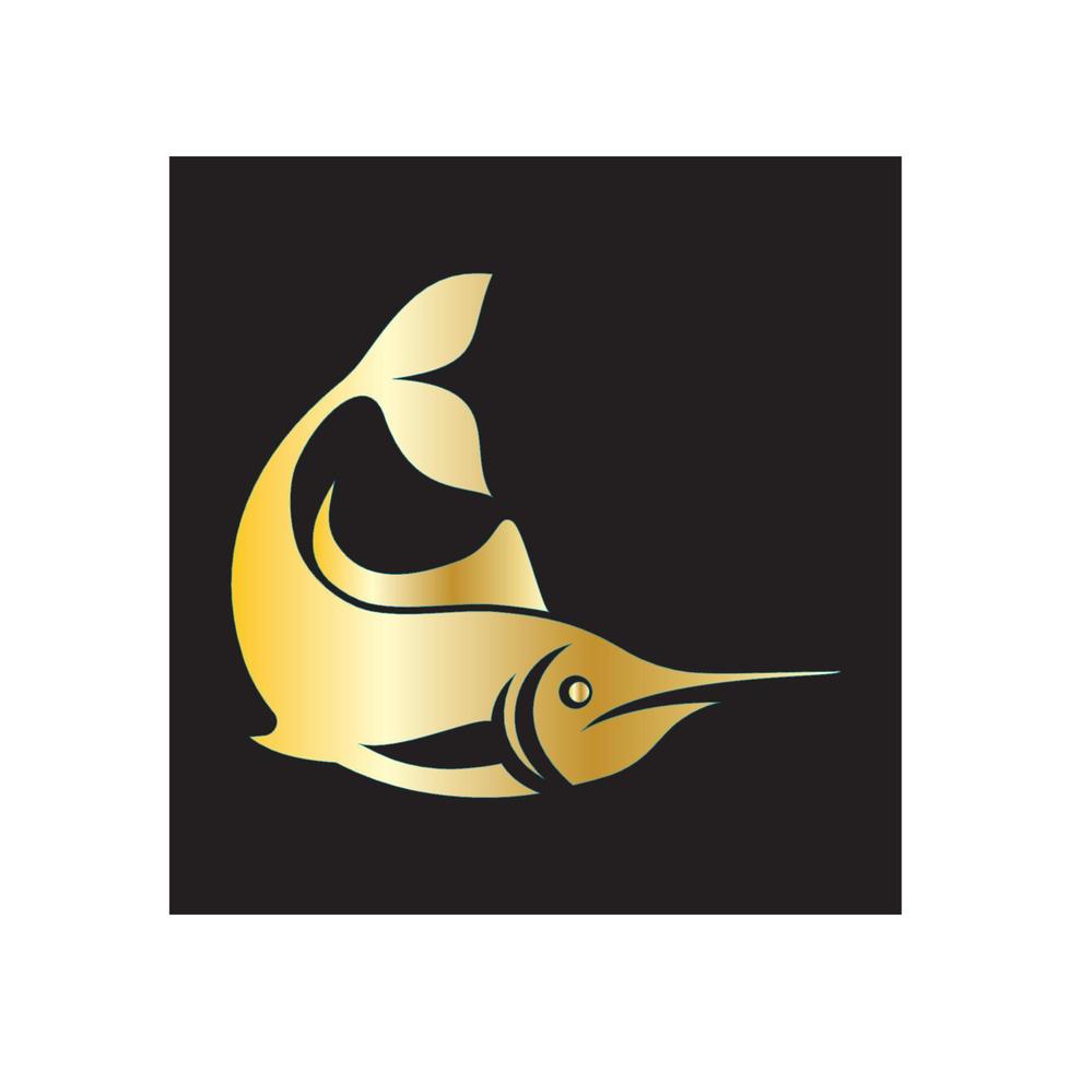 Fish logo template vector