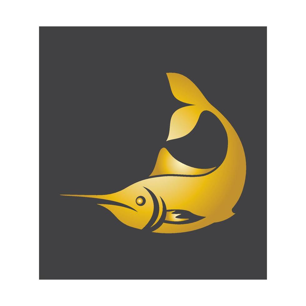 Fish logo template vector