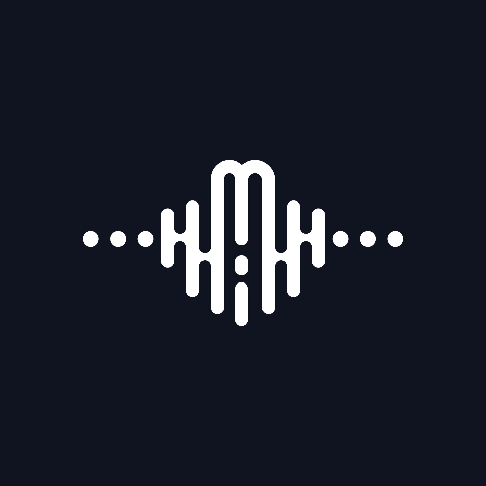 letter M with Pulse music player element. Logo template electronic music,  equalizer, store, dj, nightclub, disco. Audio wave logo vector. 6947365  Vector Art at Vecteezy