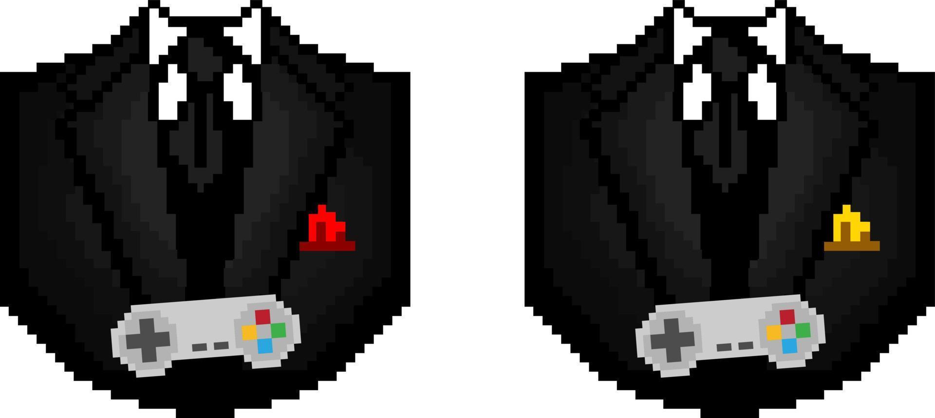 Pixelate Gaming Suit with Classic Joystick vector