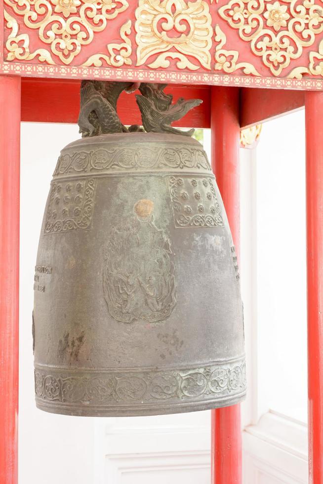 Large bell  in the marble temple photo