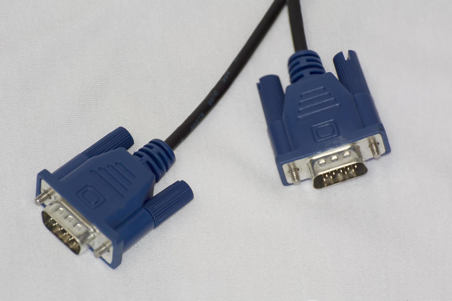VGA cable connector 6947859 Stock Photo at Vecteezy
