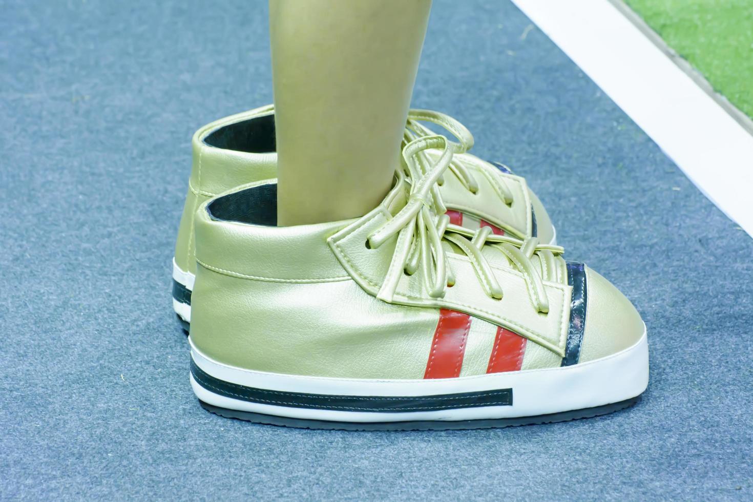 The big canvas shoes. photo