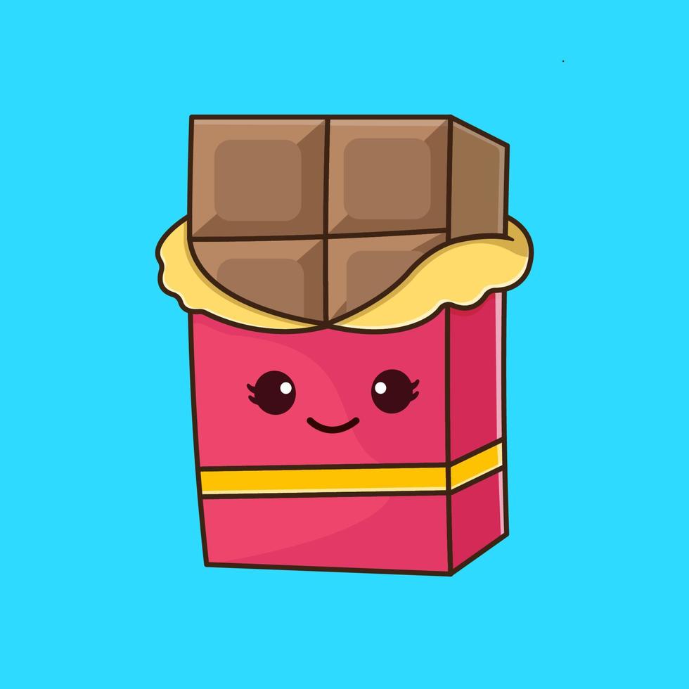 linda ilustración de chocolate vector