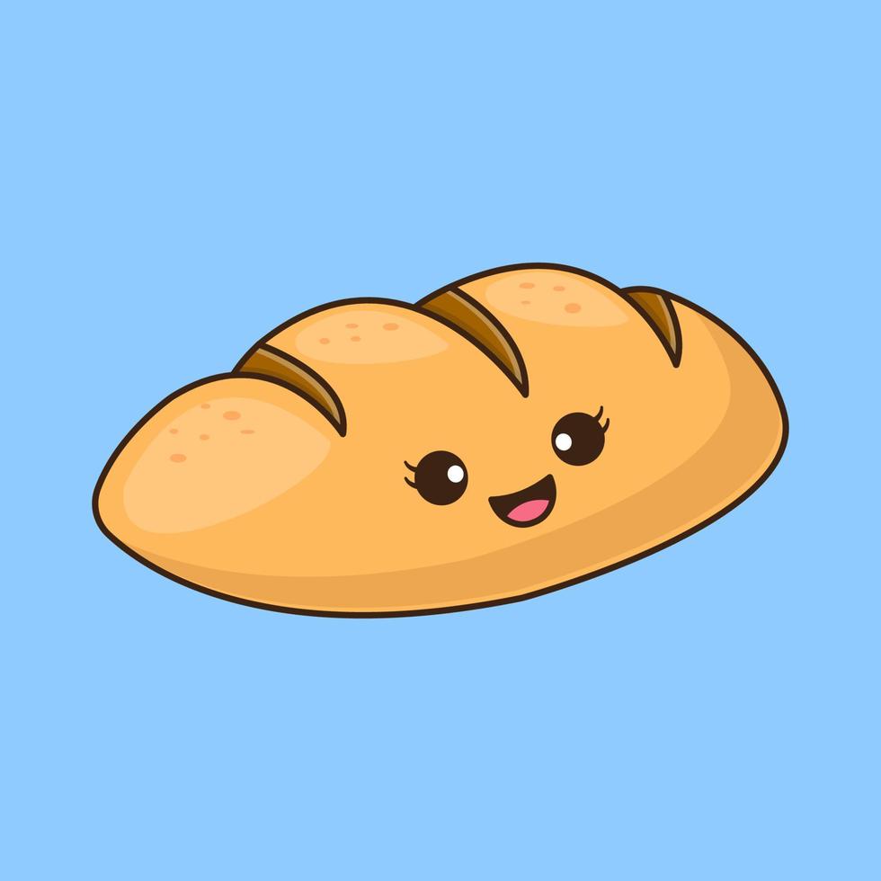 Cute Bread Illustration vector