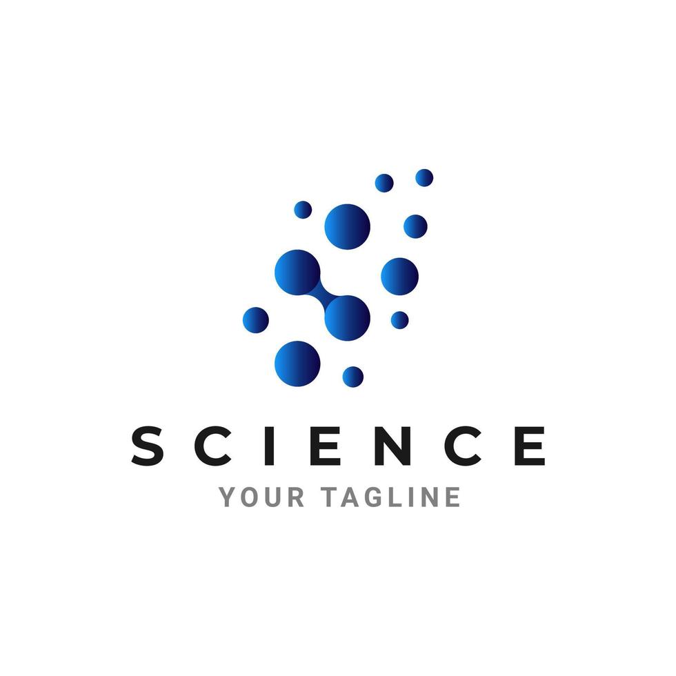 Neurology logo design, icon for science technology vector