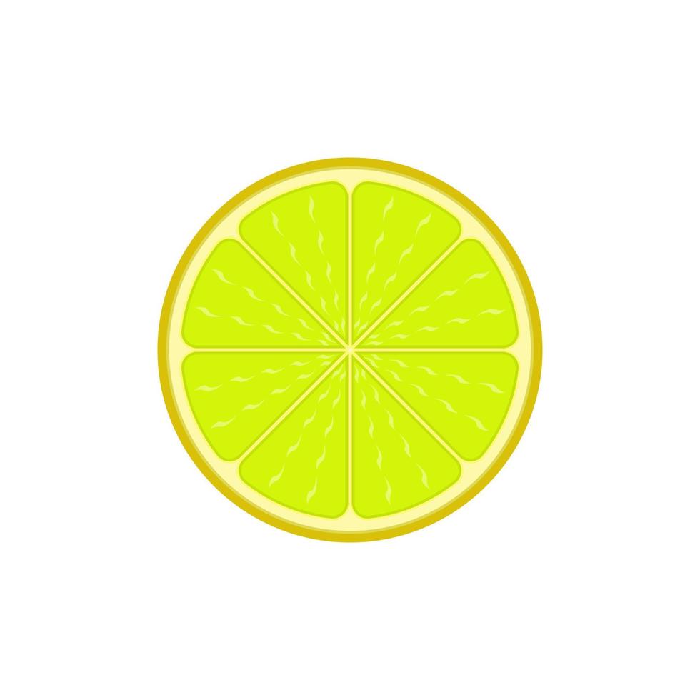 diseño ilustrativo de un limón partido por la mitad, fresco y lleno de vitaminas, bueno para la salud corporal y la resistencia. vector