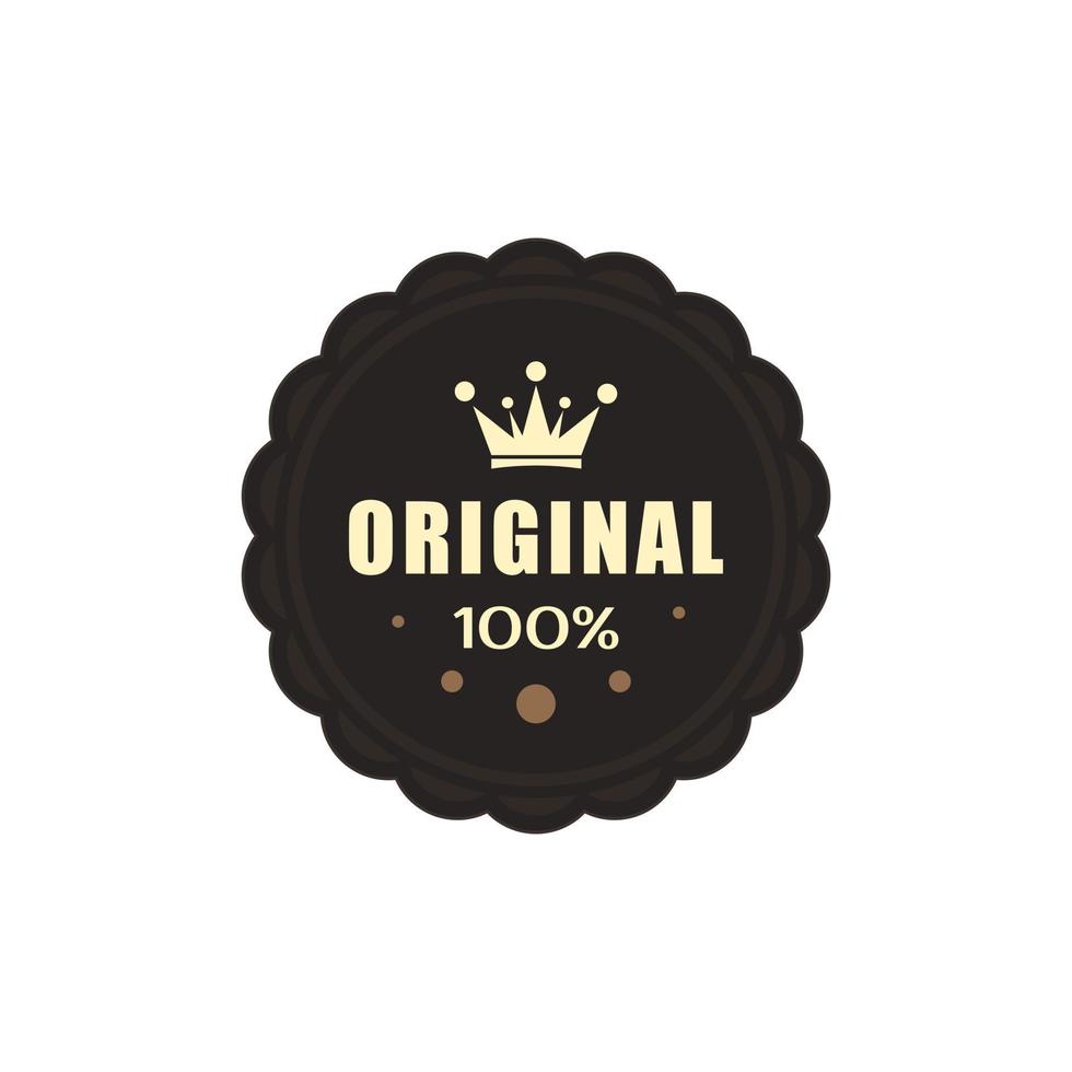 Vintage badge symbol design, very printable icon symbol. Sticker, label, bakery, pin vector