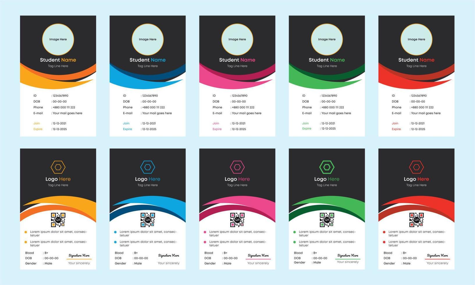 creative card design corporate and new. vector